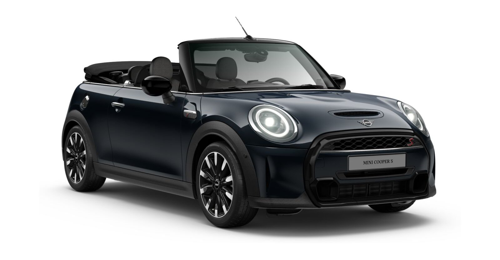 MINI MINI Cabrio in Schwarz von vorne