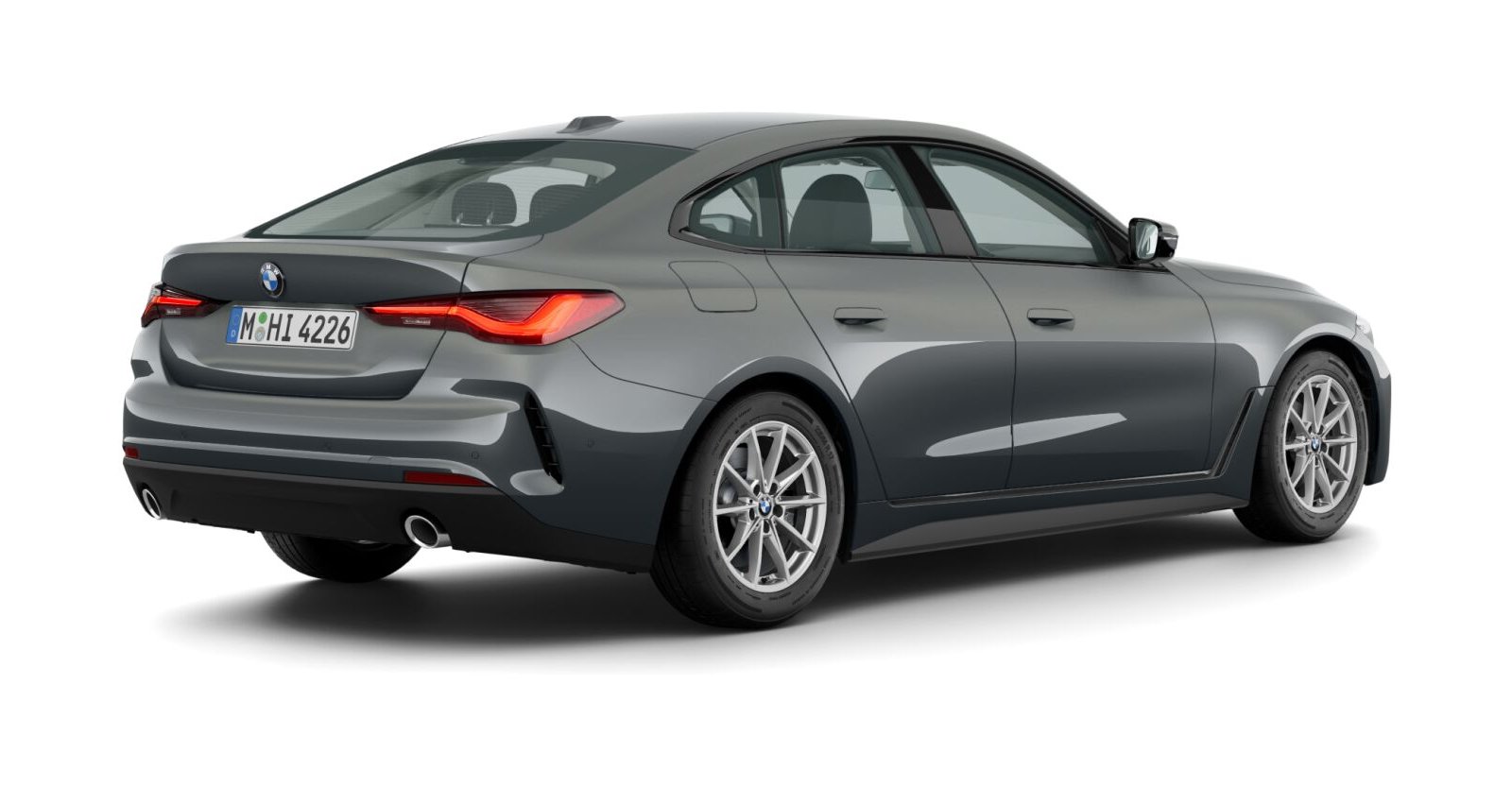 BMW BMW 4er in Grau von hinten