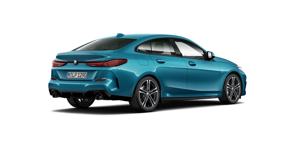 BMW BMW 2er in Blau von hinten BMW BMW 2er in Blau von hinten