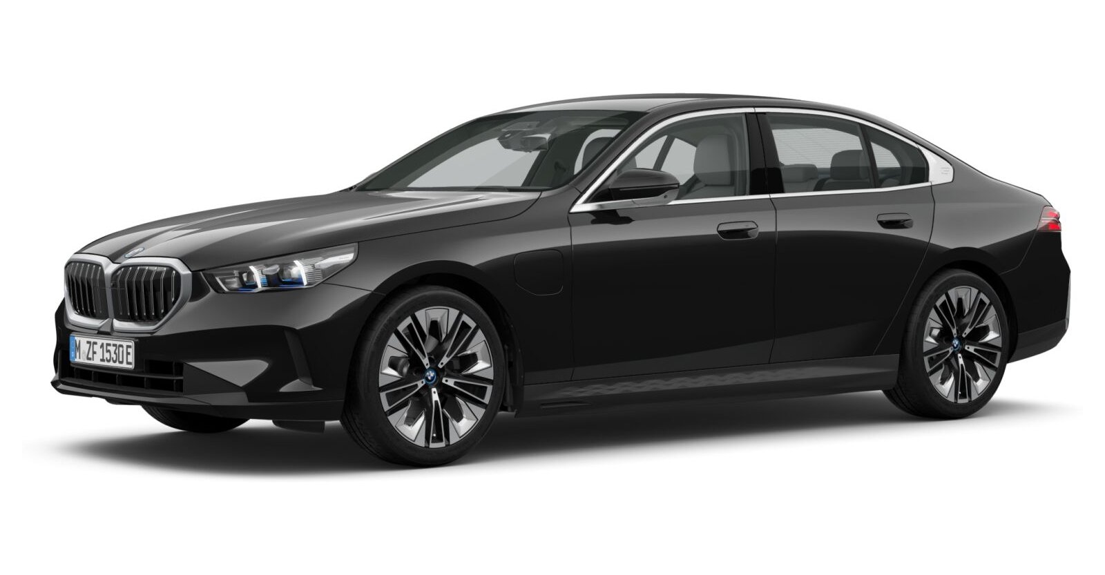 BMW BMW 5er in Schwarz von vorne BMW BMW 5er in Schwarz von vorne
