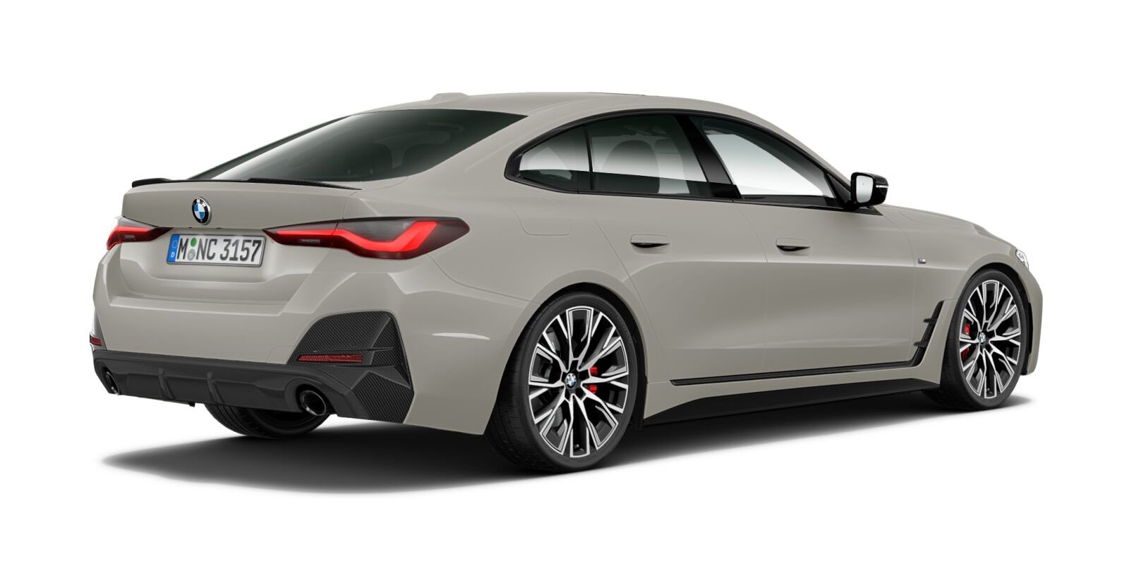 BMW BMW 4er in Grau von hinten BMW BMW 4er in Grau von hinten