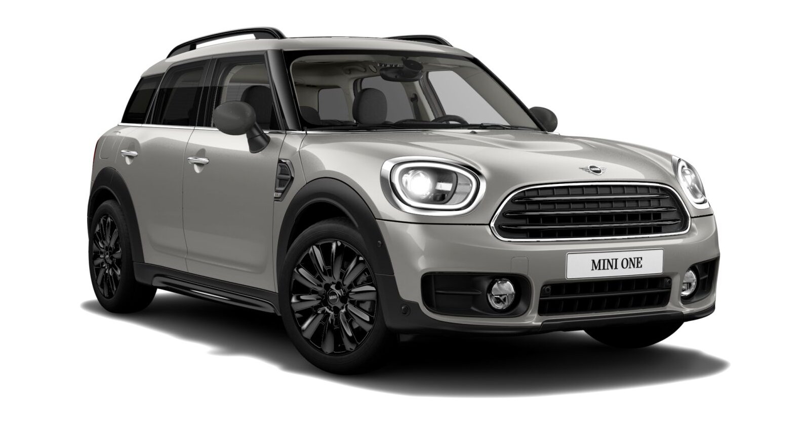 MINI One Countryman in Silber von vorne MINI One Countryman in Silber von vorne
