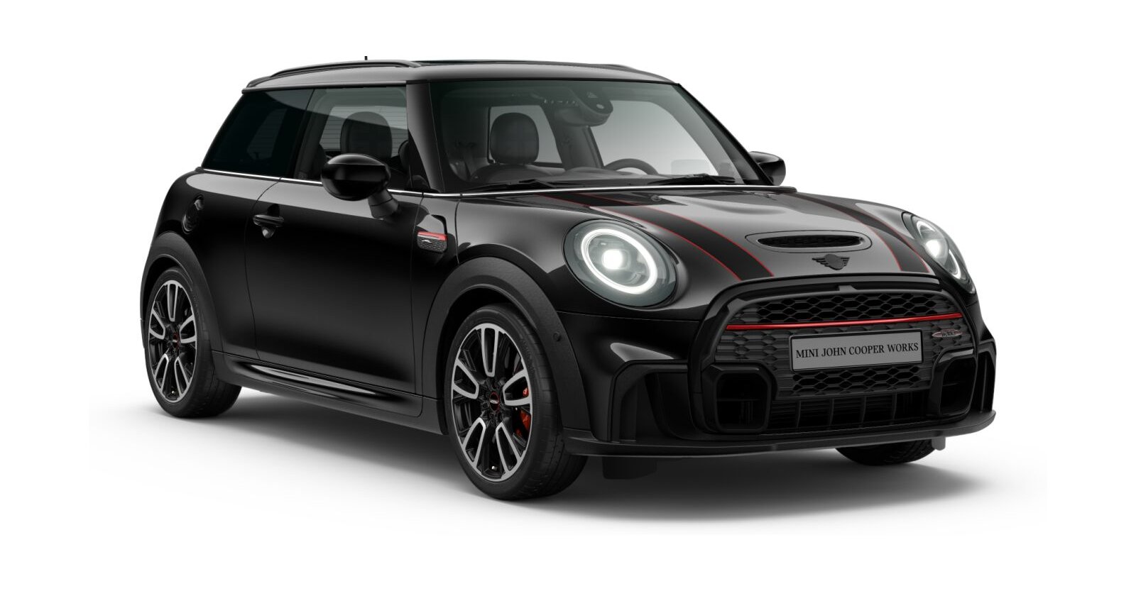 MINI John Cooper Works 3-Türer in Schwarz von vorne