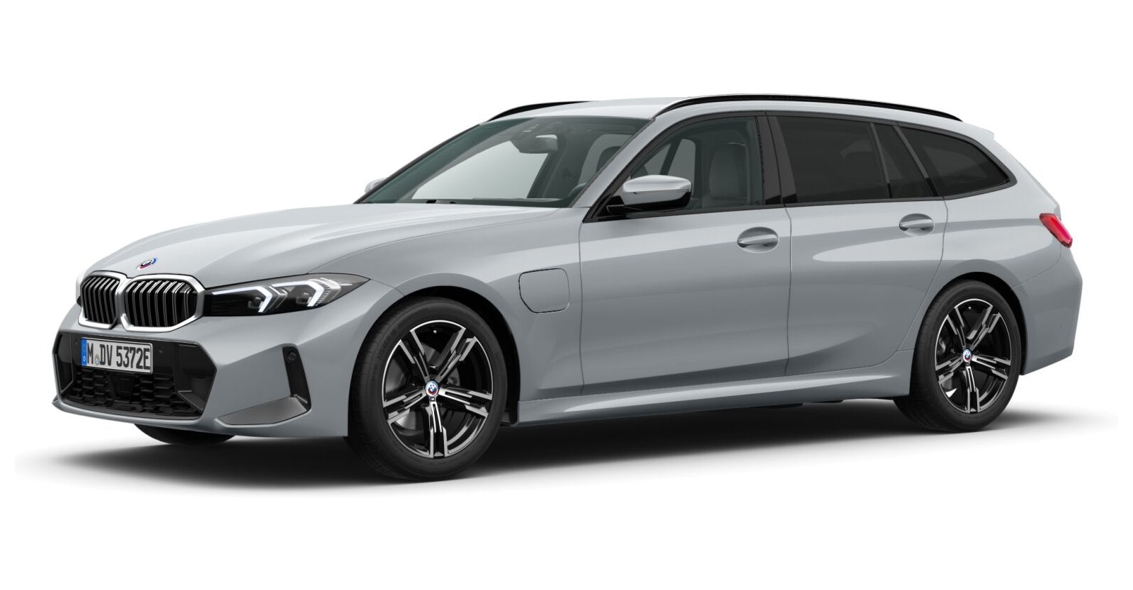 BMW 320e Touring in Grau von vorne BMW 320e Touring in Grau von vorne