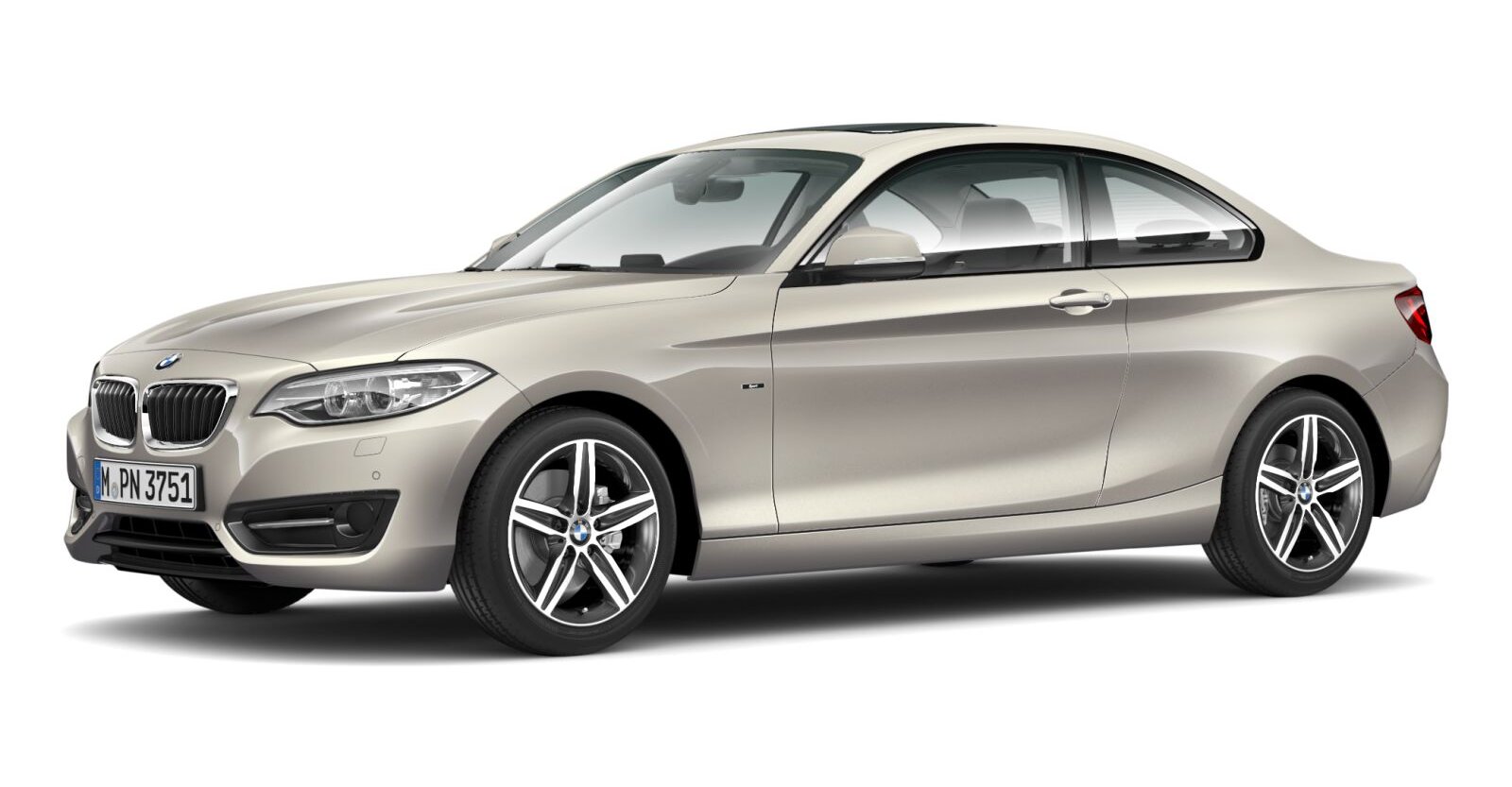 BMW BMW 2er in Silber von vorne BMW BMW 2er in Silber von vorne