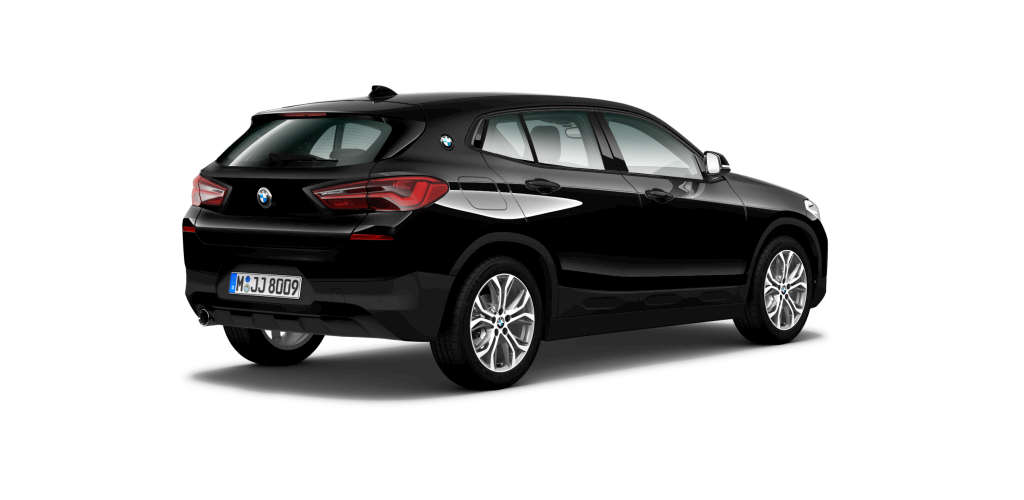 BMW BMW X in Schwarz von hinten BMW BMW X in Schwarz von hinten