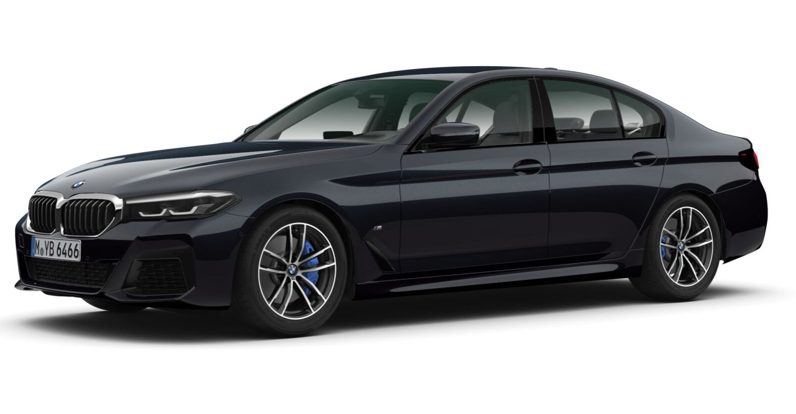 BMW BMW 5er in Schwarz von vorne BMW BMW 5er in Schwarz von vorne