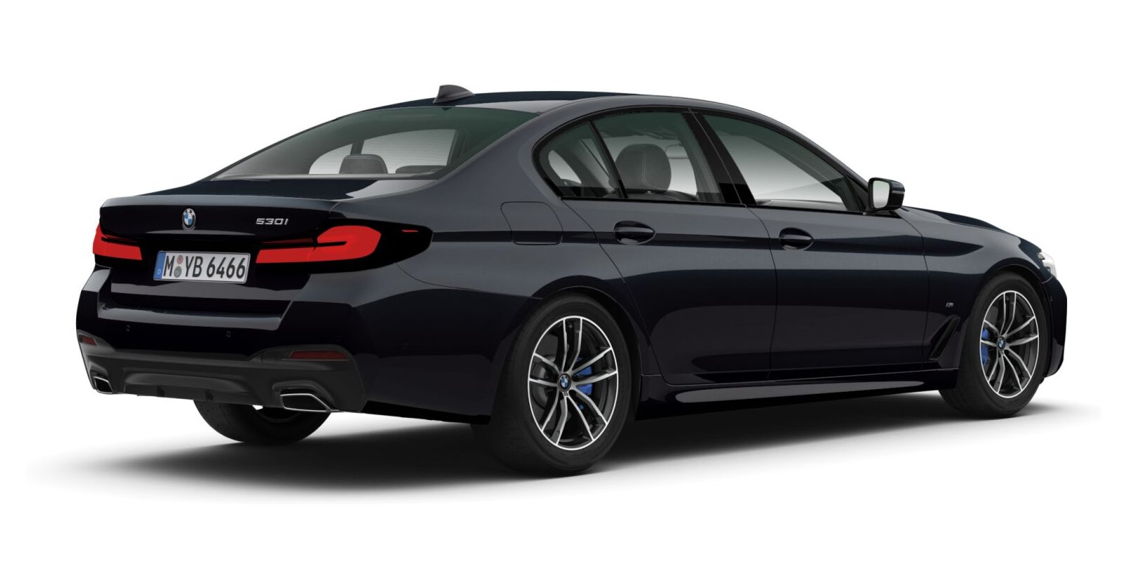 BMW BMW 5er in Schwarz von hinten BMW BMW 5er in Schwarz von hinten