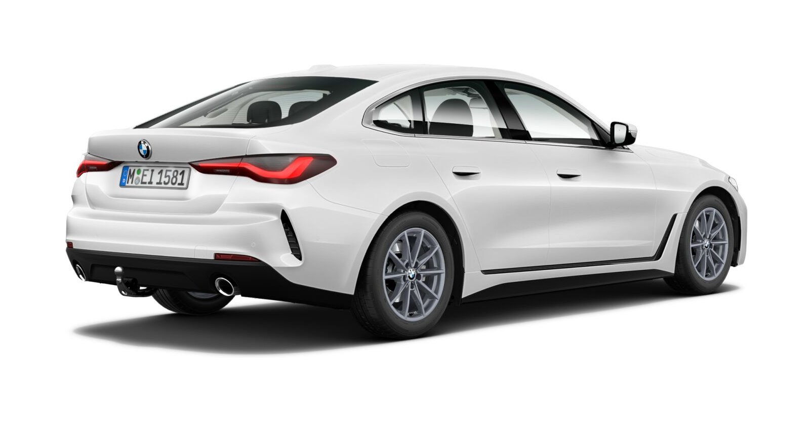 BMW BMW 4er in Weiß von hinten BMW BMW 4er in Weiß von hinten