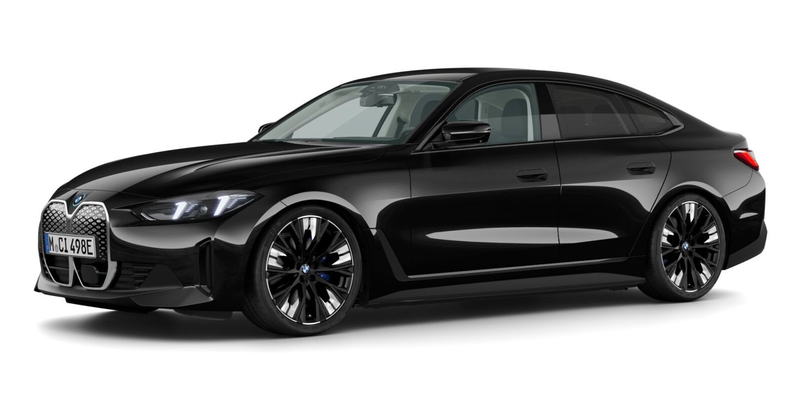 BMW BMW I in Schwarz von vorne BMW BMW I in Schwarz von vorne