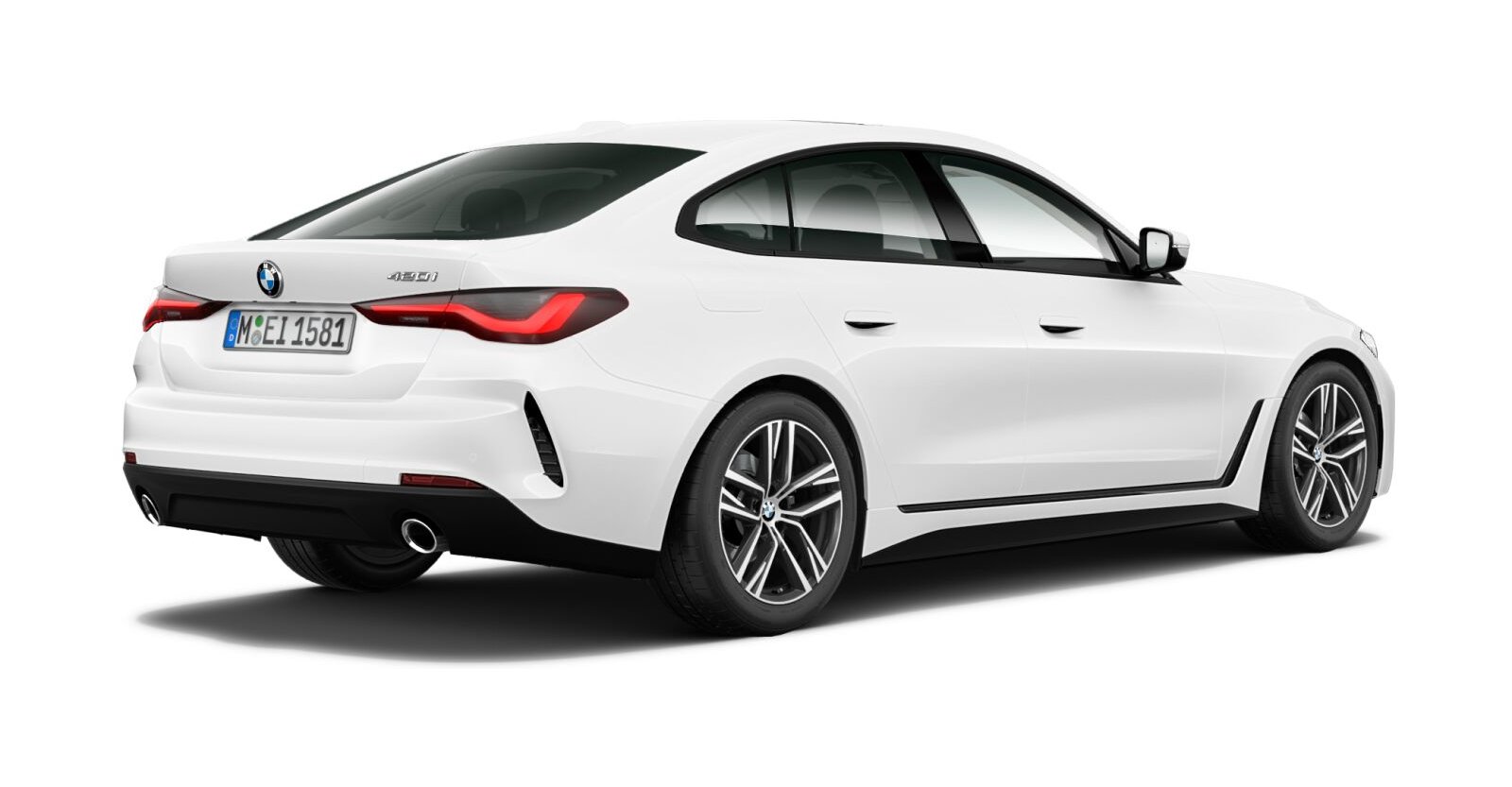 BMW BMW 4er in Weiß von hinten BMW BMW 4er in Weiß von hinten