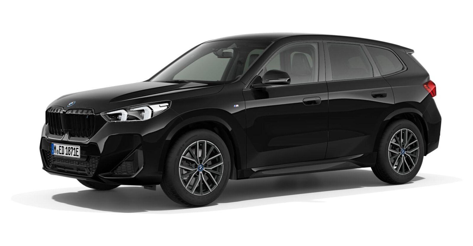 BMW BMW I in Schwarz von vorne BMW BMW I in Schwarz von vorne