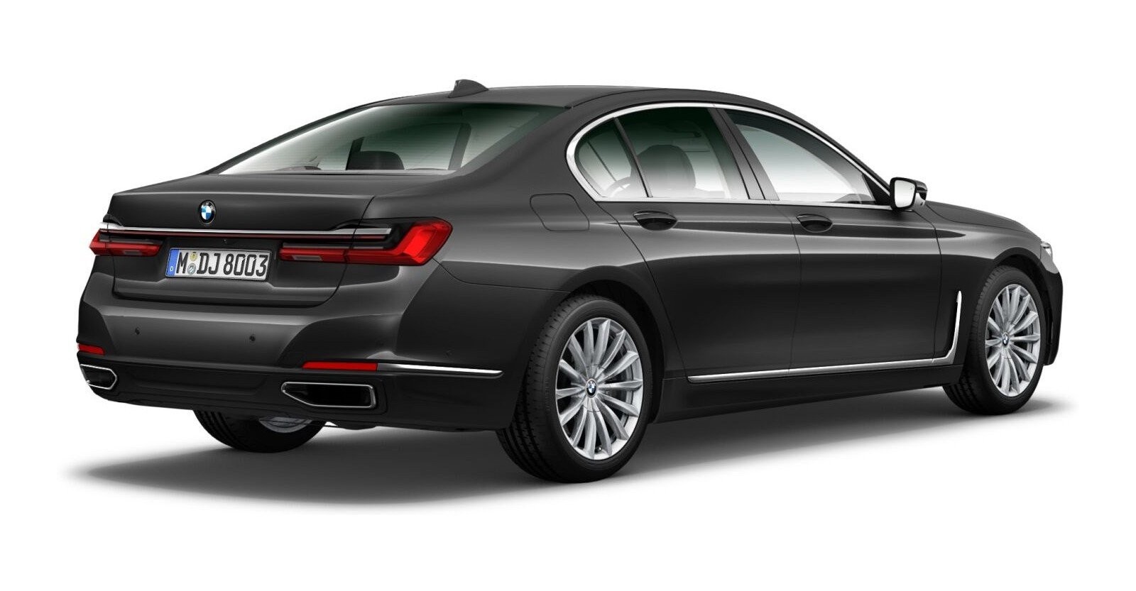 BMW BMW 7er in Grau von hinten BMW BMW 7er in Grau von hinten