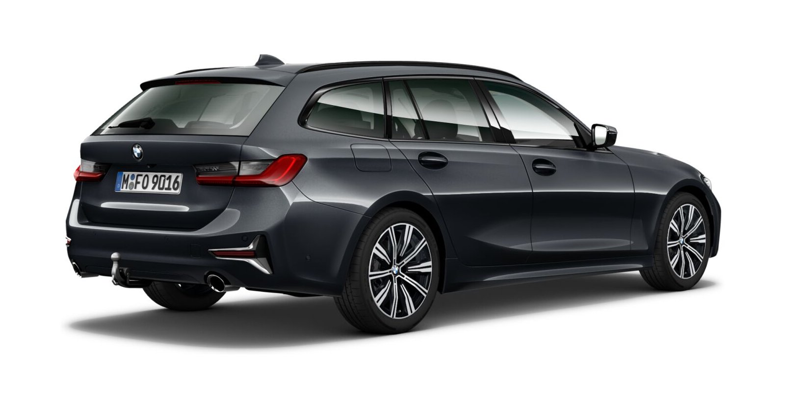 BMW BMW 3er in Grau von hinten