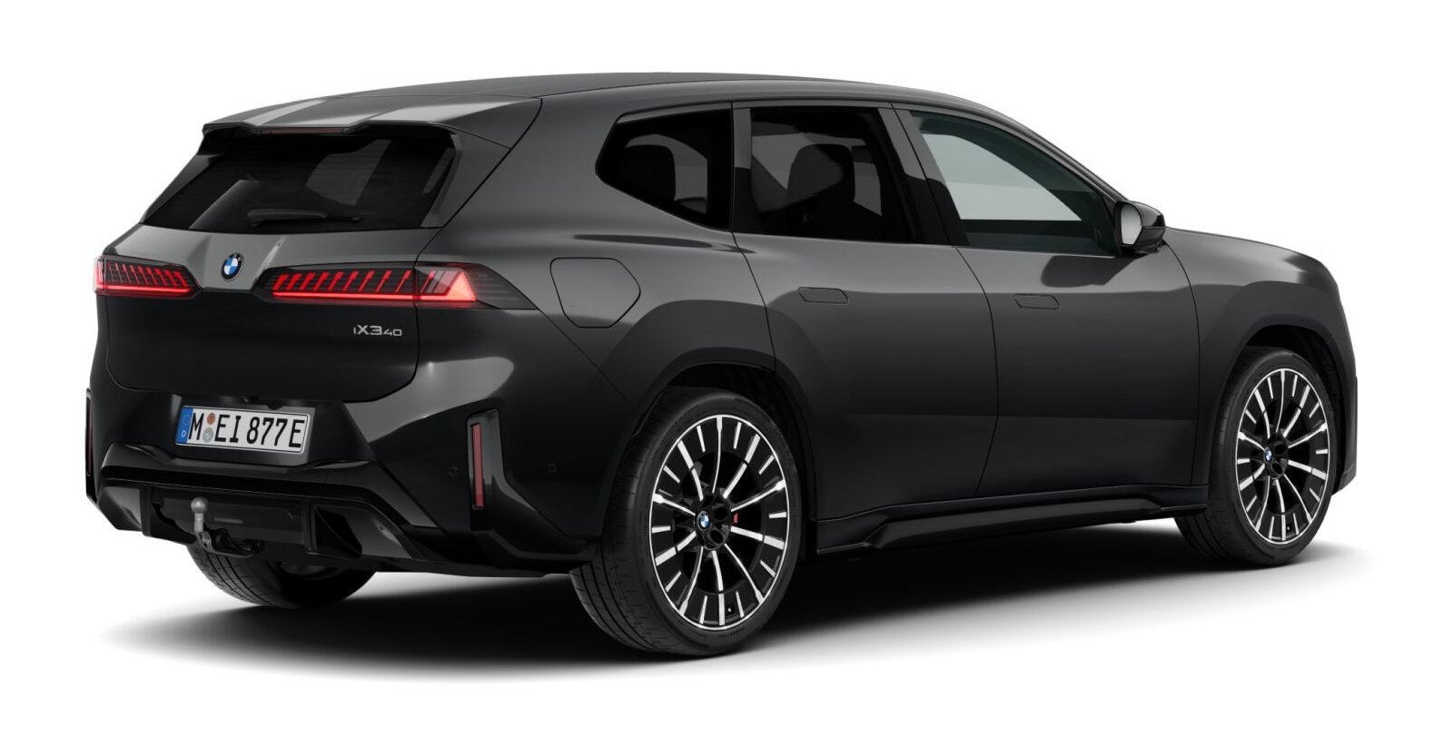 BMW BMW I in Schwarz von hinten BMW BMW I in Schwarz von hinten