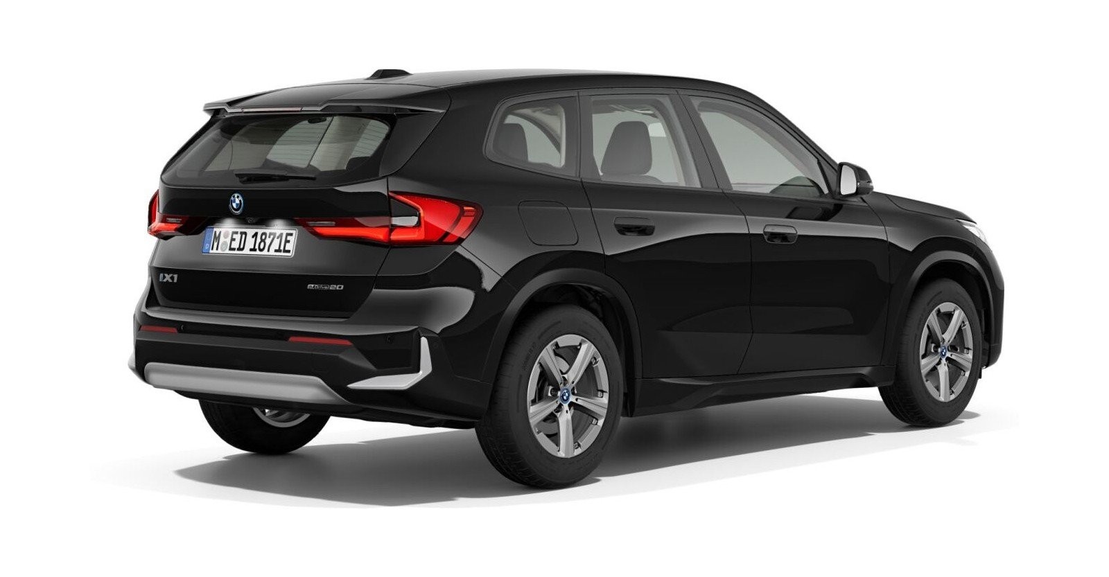 BMW BMW I in Schwarz von hinten BMW BMW I in Schwarz von hinten