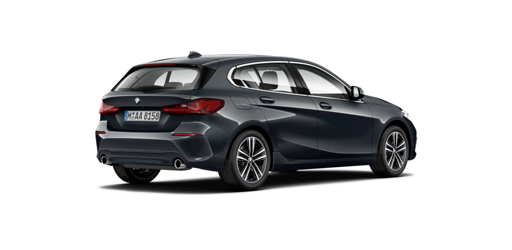 BMW BMW 1er in Grau von hinten