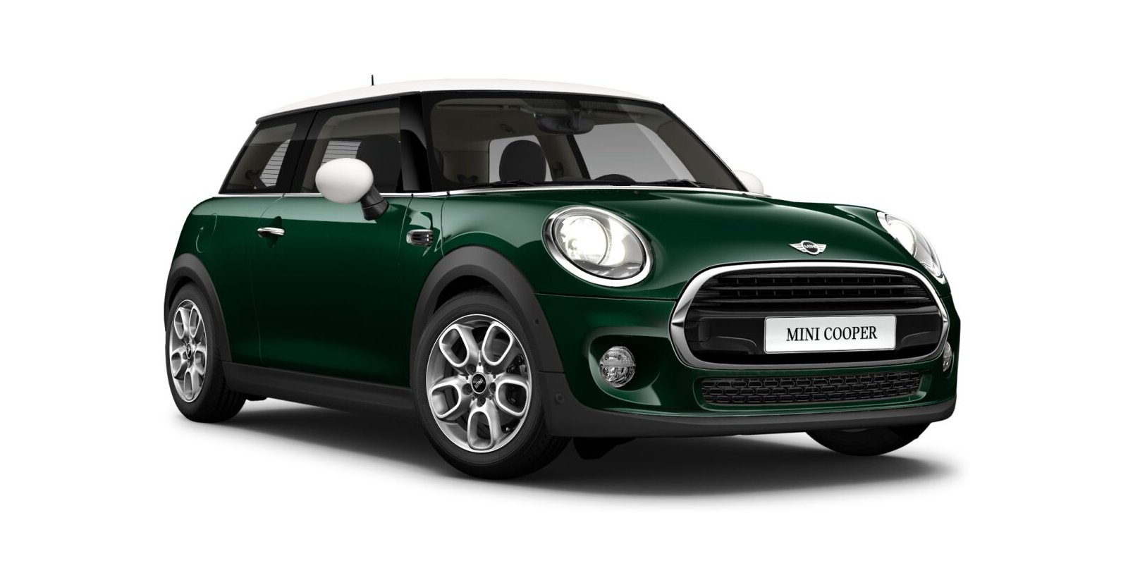 MINI MINI 3-Türer in Grün von vorne MINI MINI 3-Türer in Grün von vorne