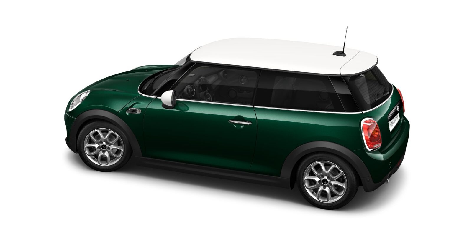 MINI MINI 3-Türer in Grün von hinten MINI MINI 3-Türer in Grün von hinten
