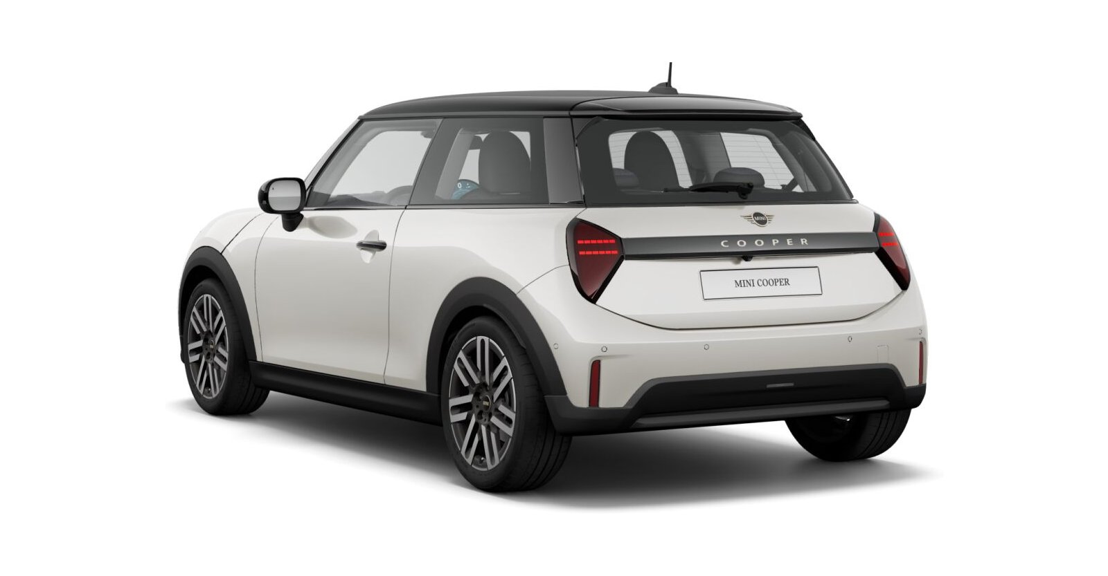 MINI MINI 3-Türer in Weiß von hinten MINI MINI 3-Türer in Weiß von hinten