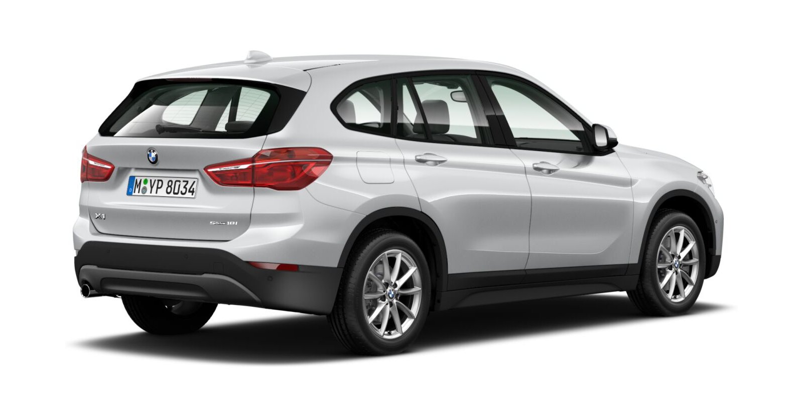 BMW BMW X in Silber von hinten BMW BMW X in Silber von hinten