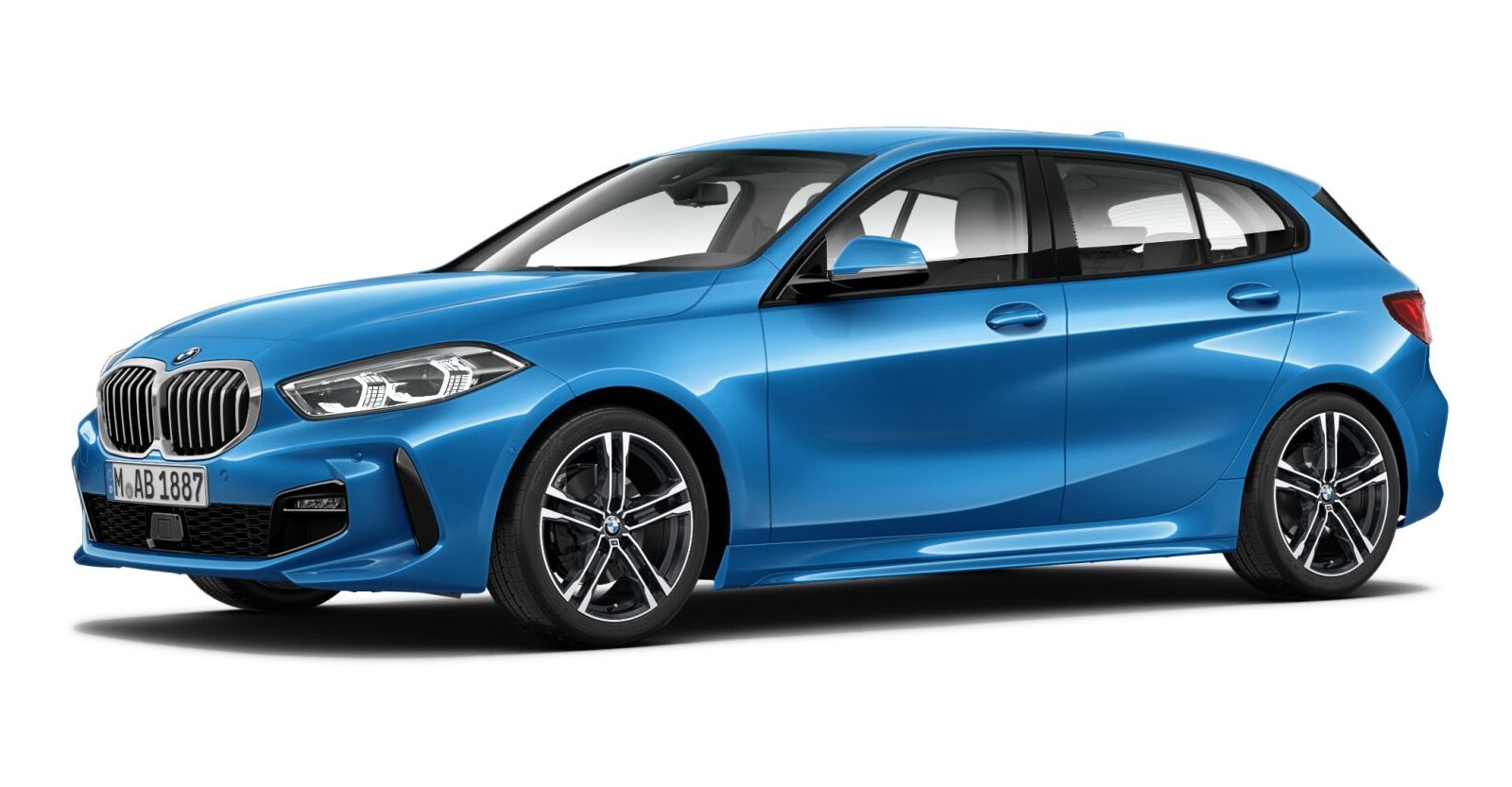 BMW BMW 1er in Blau von vorne BMW BMW 1er in Blau von vorne
