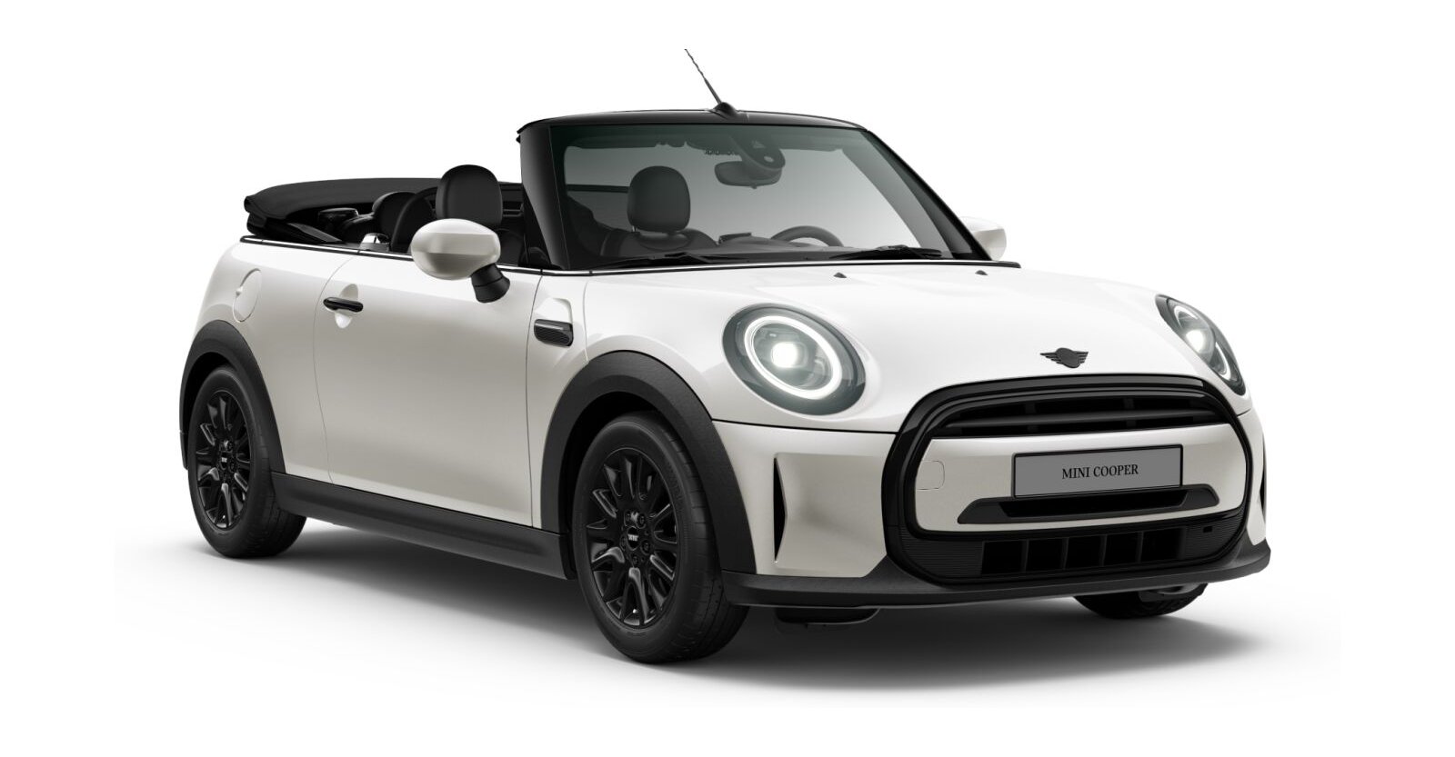 MINI Cooper Cabrio in Weiß von vorne
