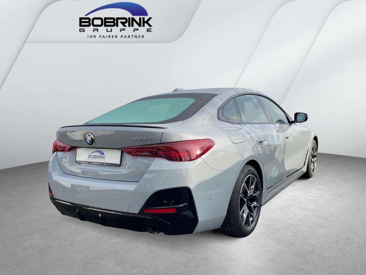 BMW 420i Gran Coupe von vorne in Grau