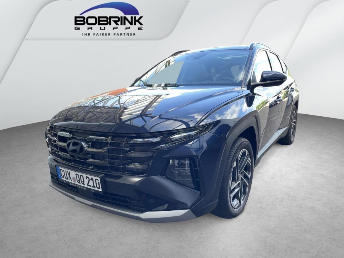HYUNDAI TUCSON in Blau von vorne