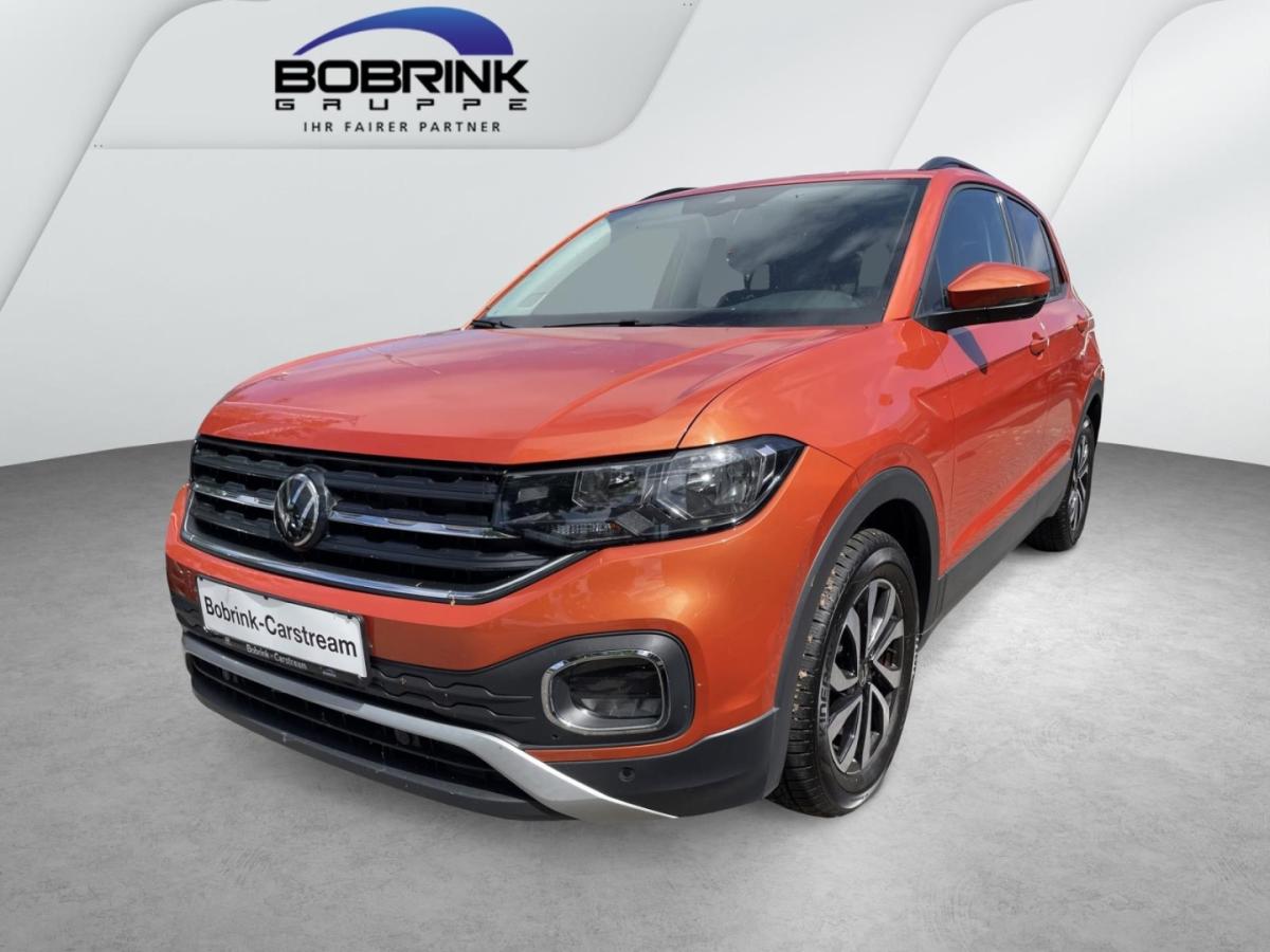 VW T-Cross in Orange von vorne