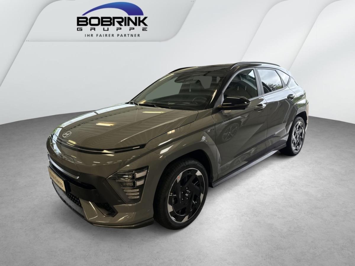 HYUNDAI KONA Elektro in Grau von vorne