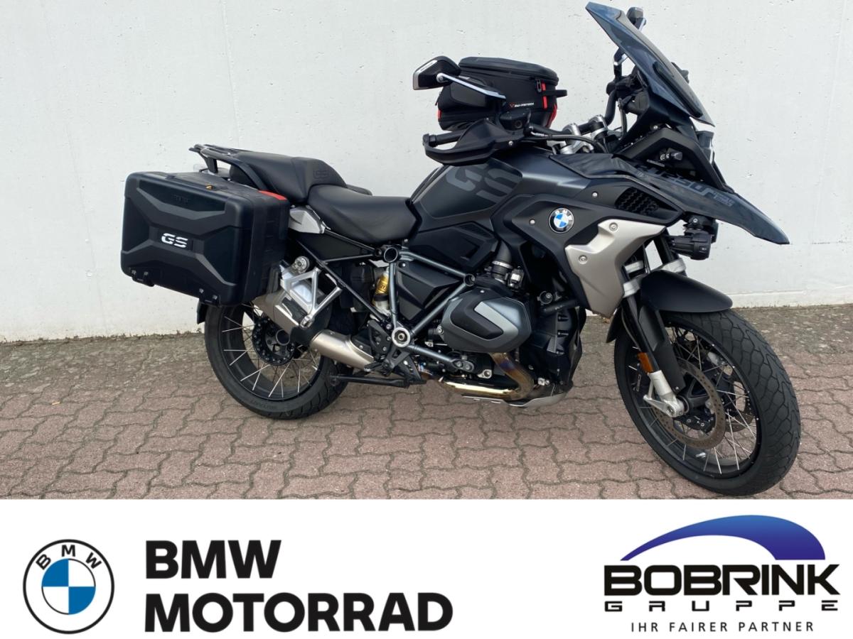 BMW R 1250 GS in Schwarz von vorne