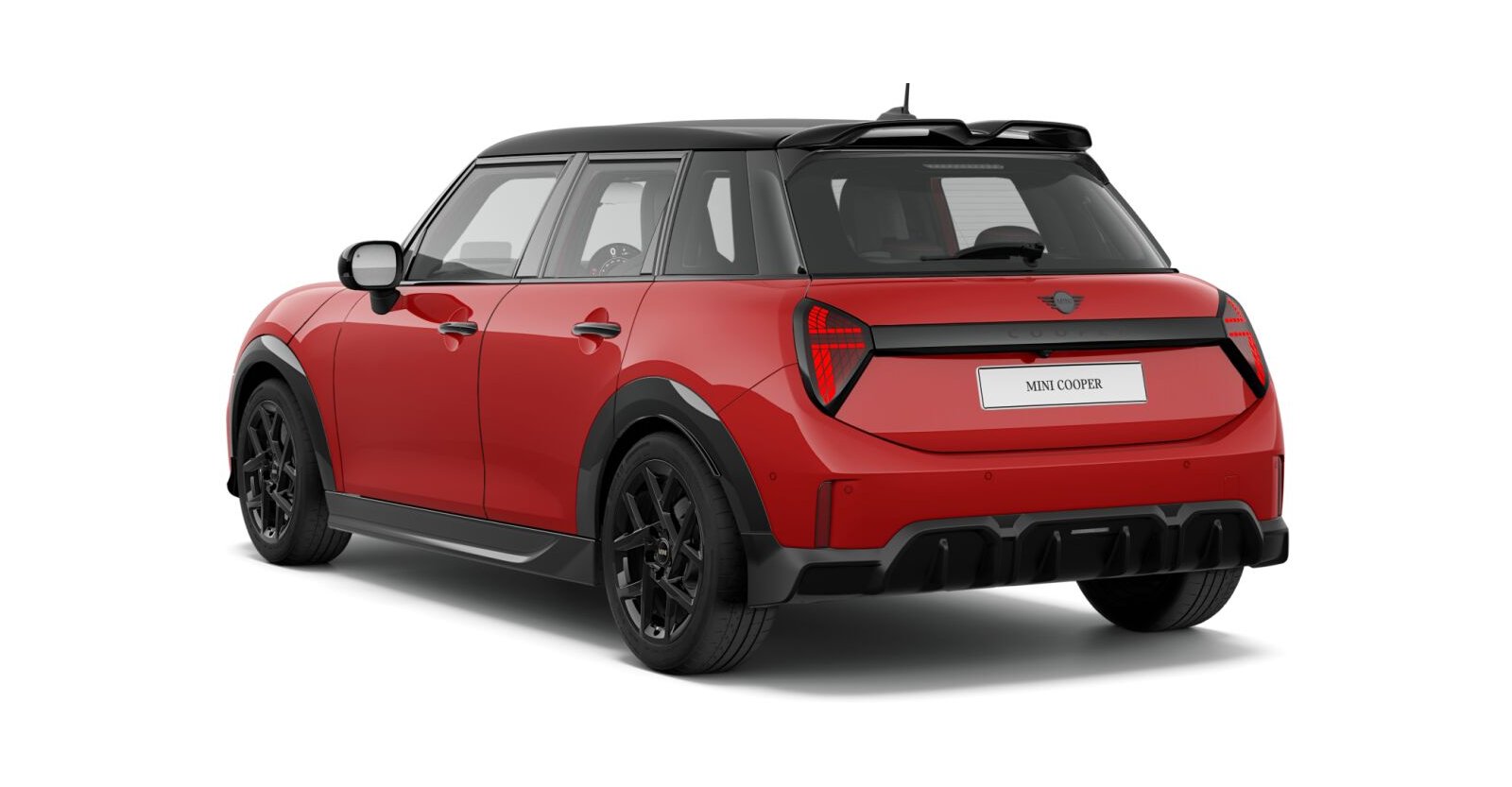 MINI MINI 3-Türer in Rot von hinten MINI MINI 3-Türer in Rot von hinten