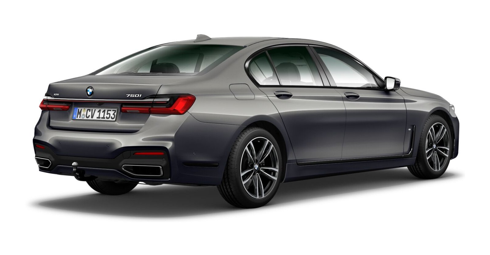BMW BMW 7er in Grau von hinten BMW BMW 7er in Grau von hinten