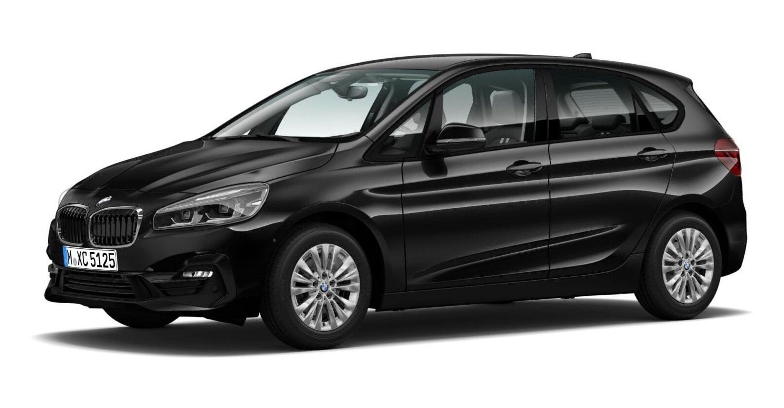 BMW BMW 2er in Schwarz von vorne BMW BMW 2er in Schwarz von vorne