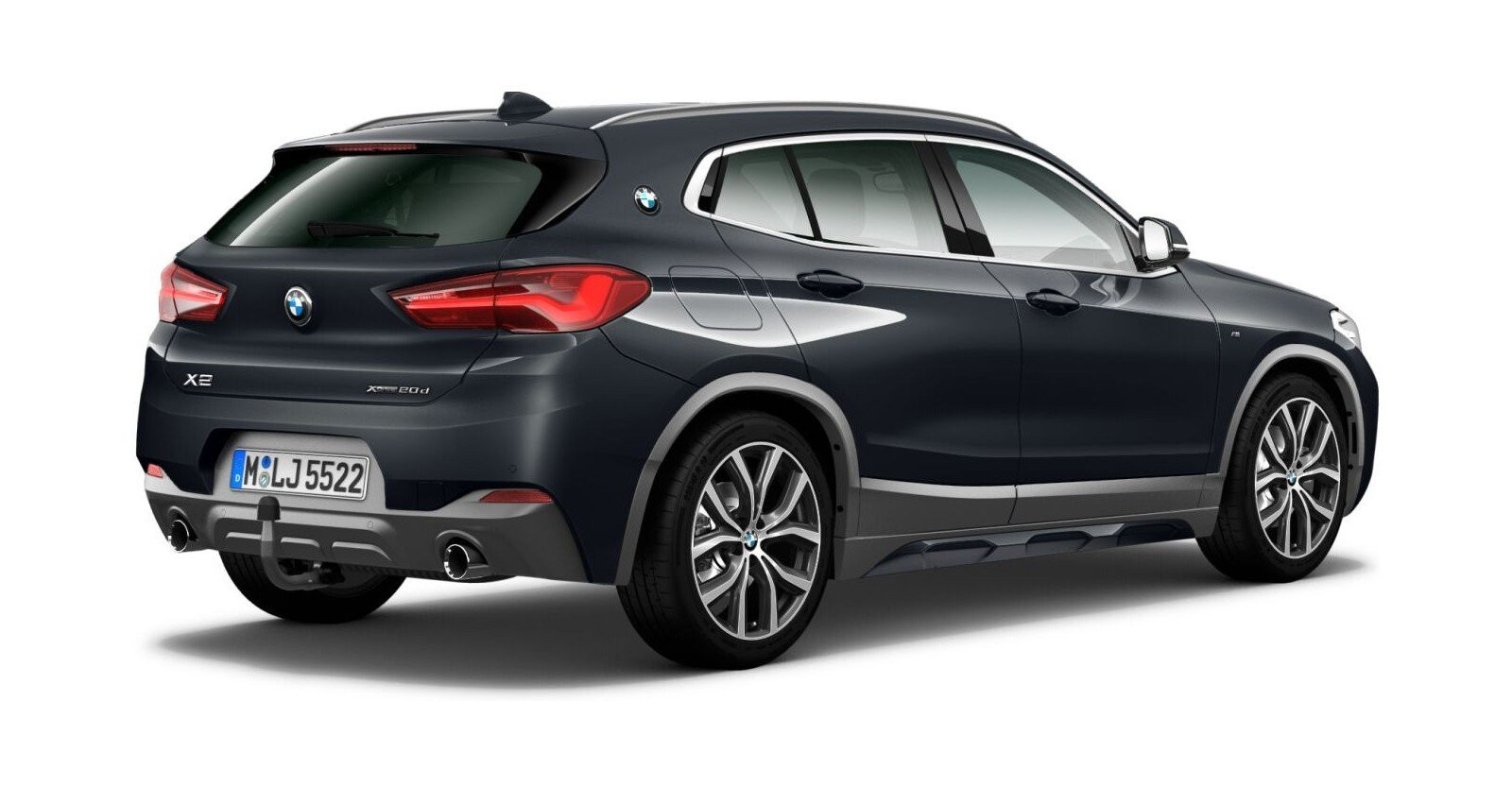 BMW BMW X in Grau von hinten BMW BMW X in Grau von hinten