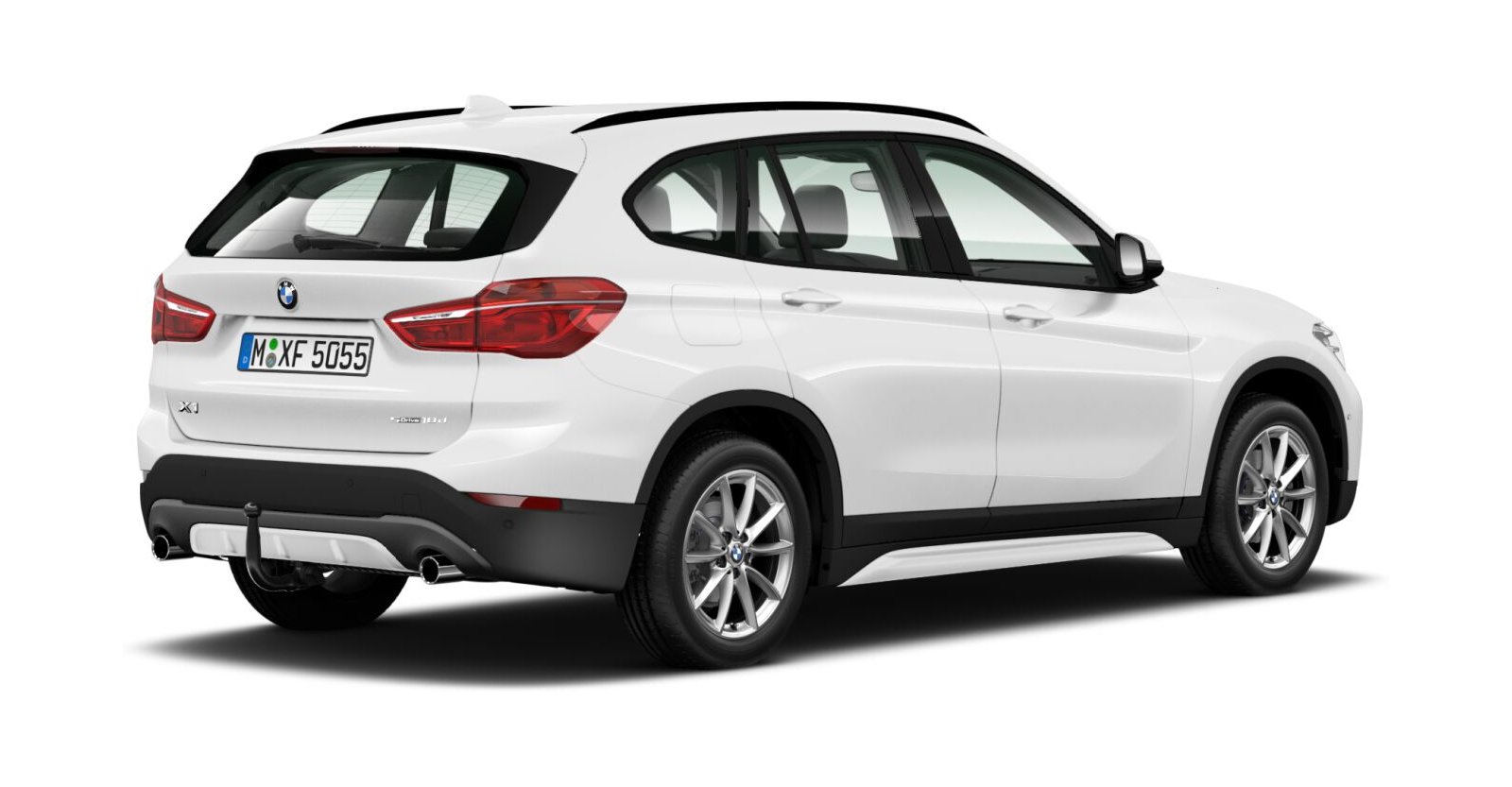 BMW BMW X in Weiß von hinten BMW BMW X in Weiß von hinten