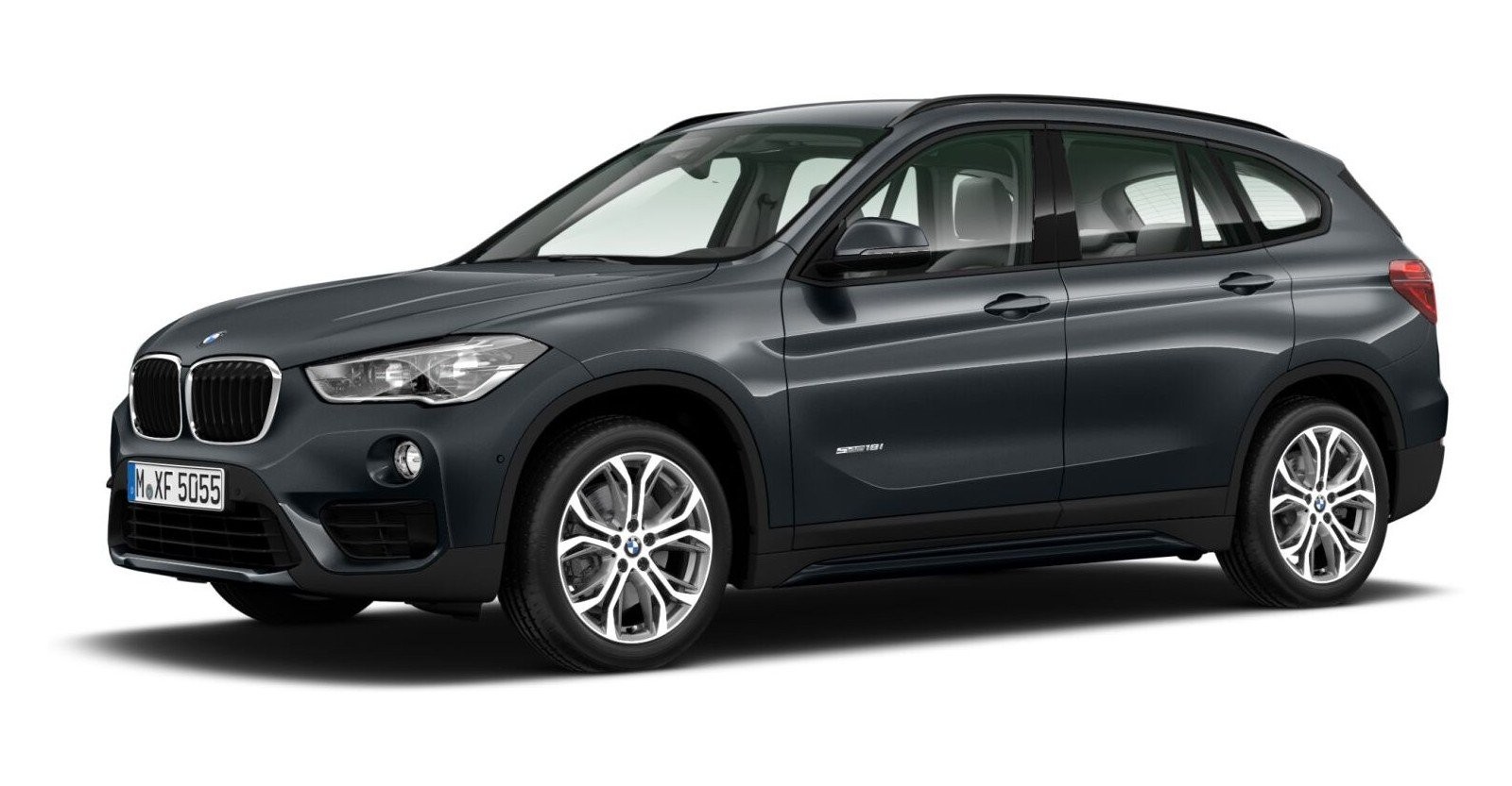 BMW X1 sDrive18i in Grau von vorne BMW X1 sDrive18i in Grau von vorne