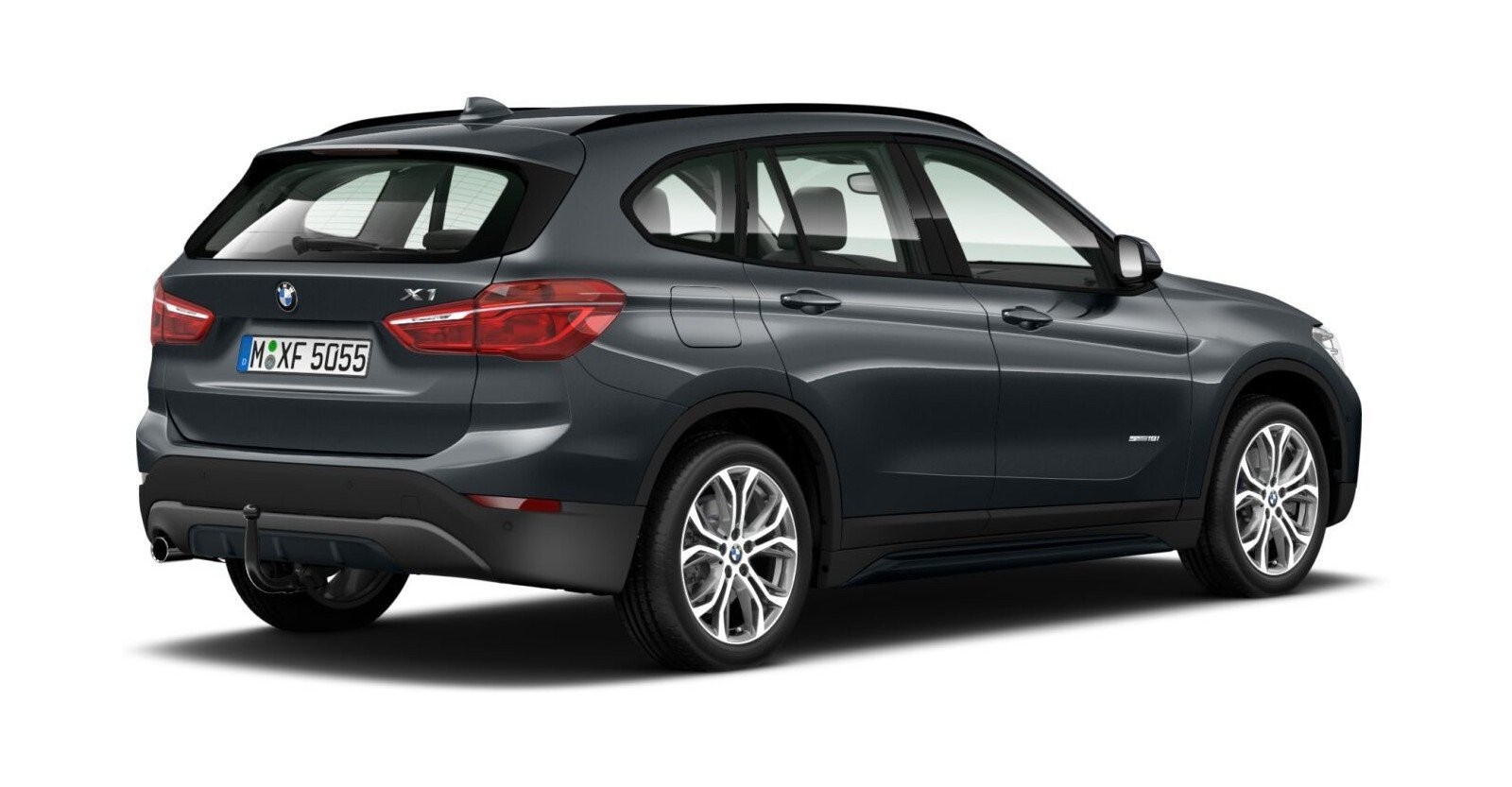 BMW BMW X in Grau von hinten BMW BMW X in Grau von hinten