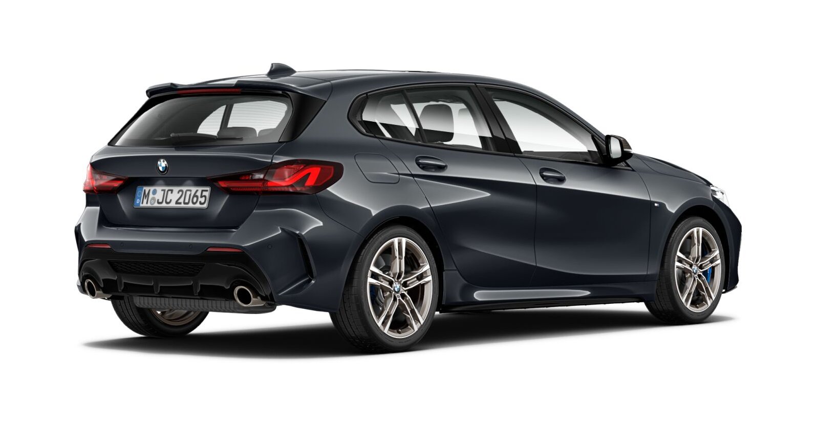 BMW BMW 1er in Grau von hinten