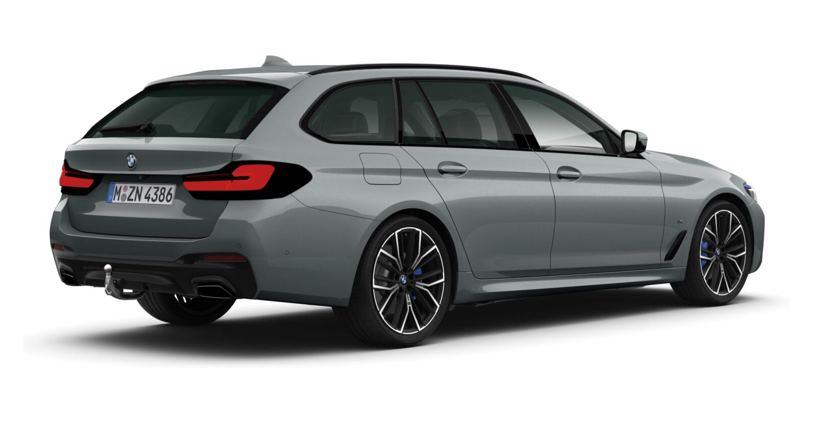 BMW BMW 5er in Grau von hinten BMW BMW 5er in Grau von hinten