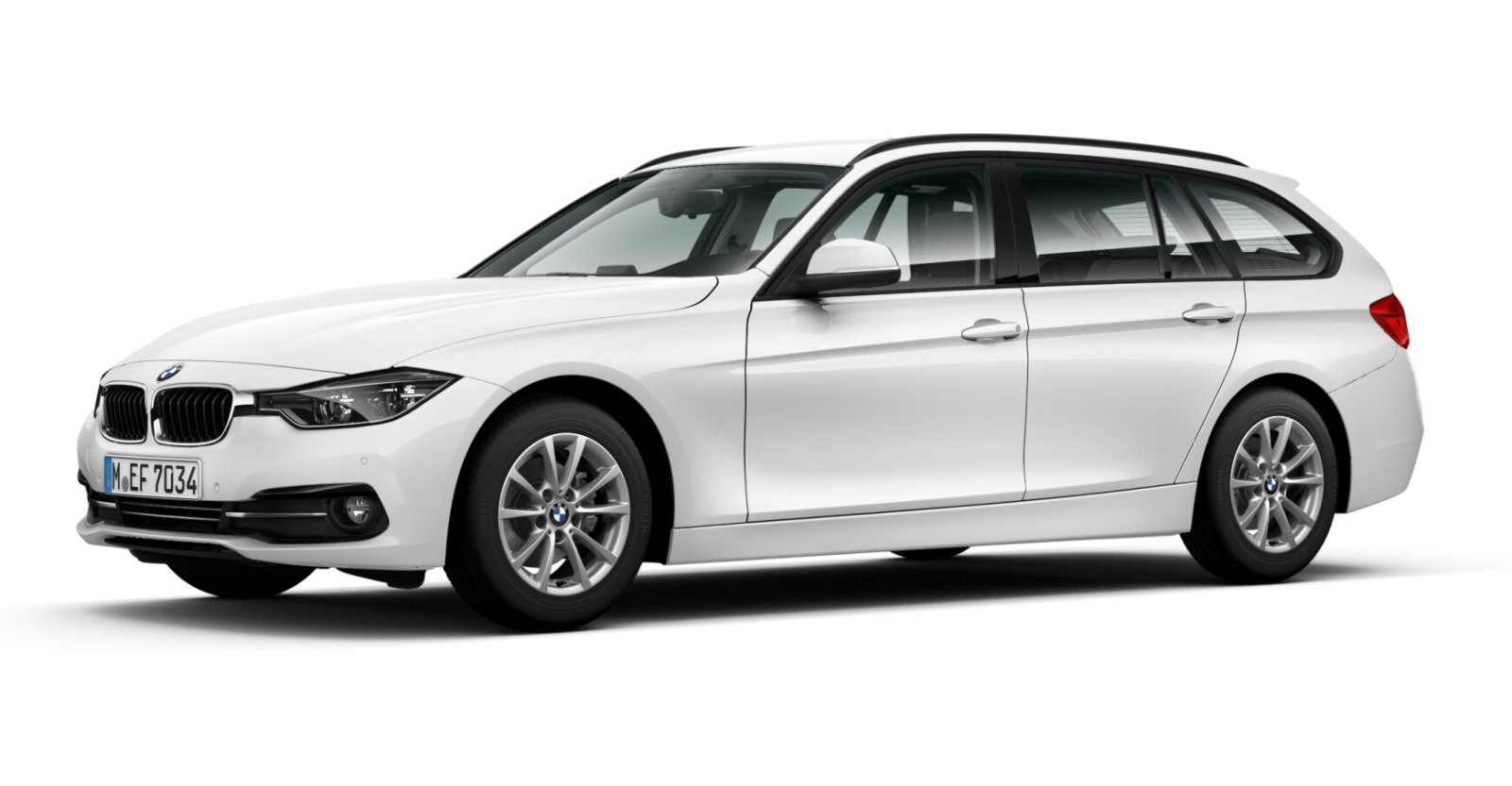 BMW BMW 3er in Weiß von vorne BMW BMW 3er in Weiß von vorne