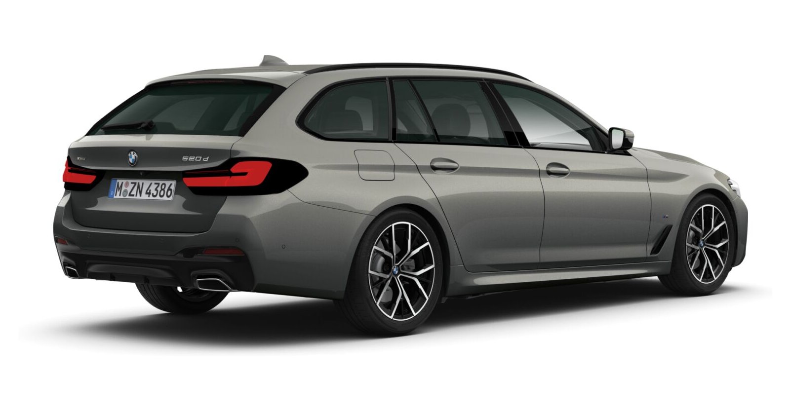 BMW BMW 5er in Grau von hinten BMW BMW 5er in Grau von hinten