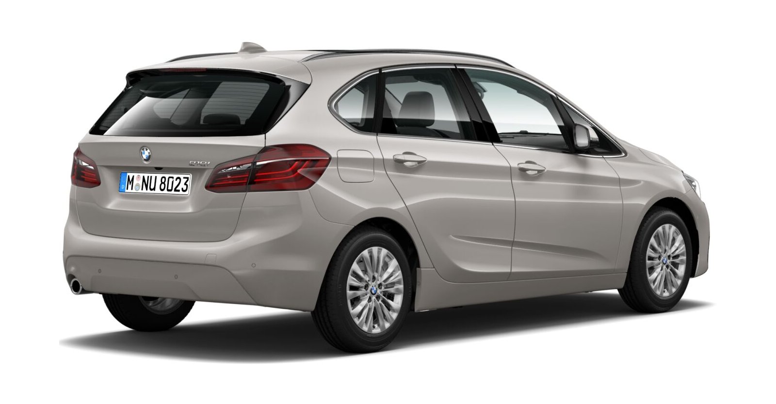 BMW BMW 2er in Silber von hinten