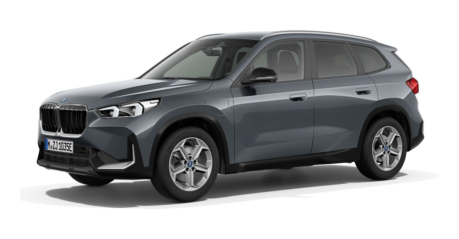 BMW X1 xDrive25e in Grau von vorne