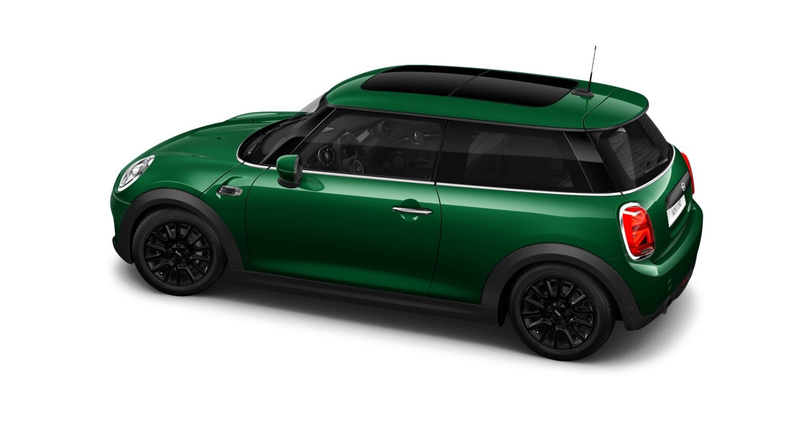 MINI MINI 3-Türer in Grün von hinten MINI MINI 3-Türer in Grün von hinten