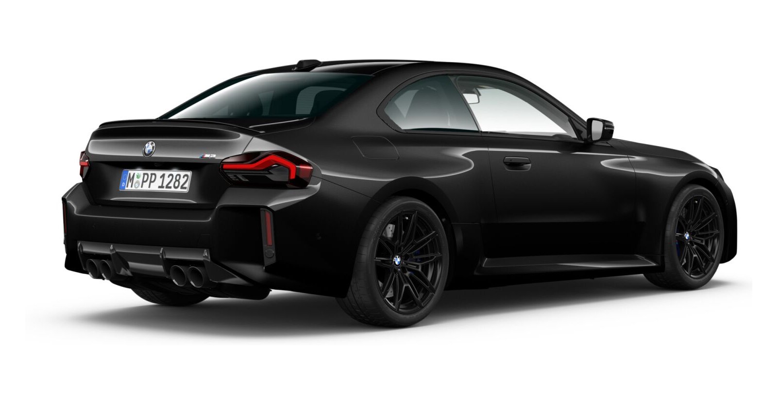 BMW BMW M in Schwarz von hinten BMW BMW M in Schwarz von hinten