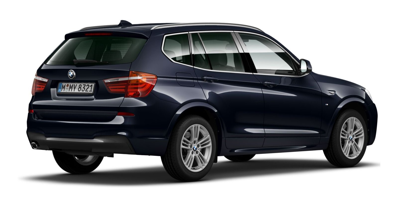 BMW BMW X in Schwarz von hinten BMW BMW X in Schwarz von hinten
