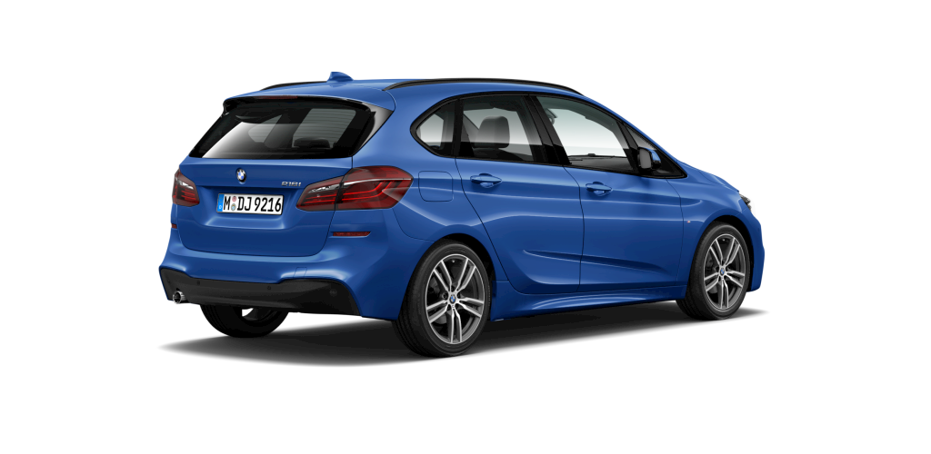 BMW BMW 2er in Blau von hinten BMW BMW 2er in Blau von hinten