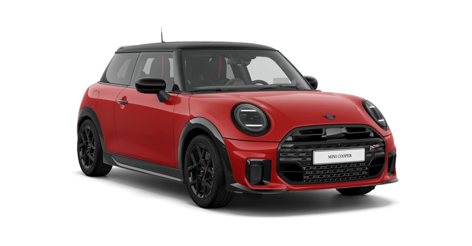 MINI Cooper C in Rot von vorne